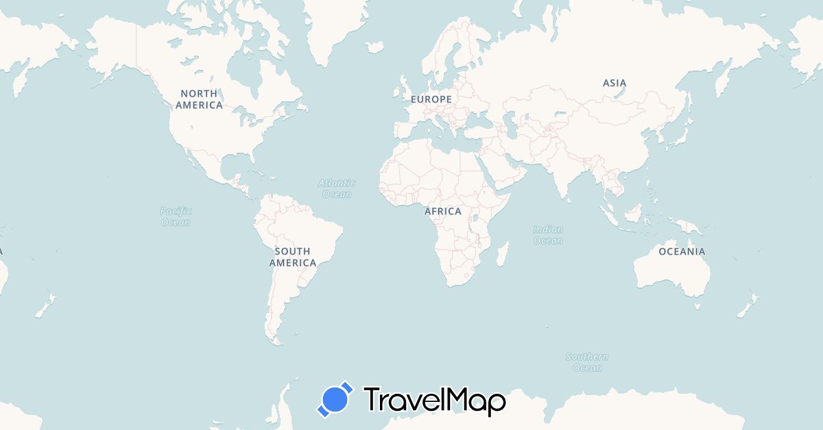 TravelMap itinerary: driving, hiking in Taiwan (Asia)